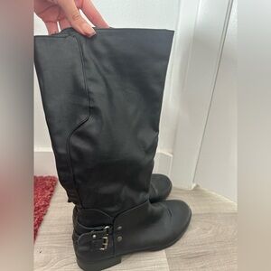 Nine West black boots size 6 1/2
